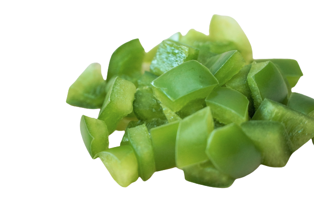Green capsicum Dicecut<150gms>